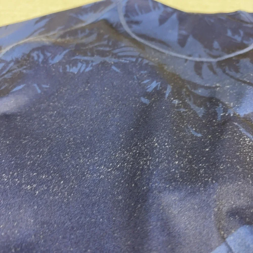 Tommy Bahama UV Tech Pullover Mens XL Blue 1/4 Zip Long Sleeve Palm Sun Top